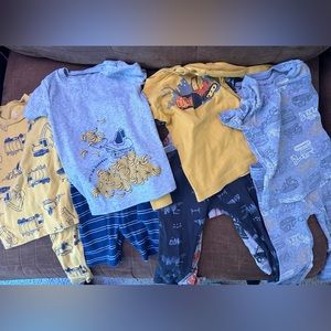 Toddler construction pajamas lot